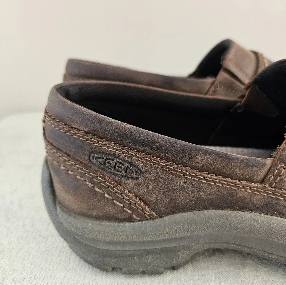 KEEN Kaci ll Womens Brown Leather Slip On Shoes - Picture 4 of 10